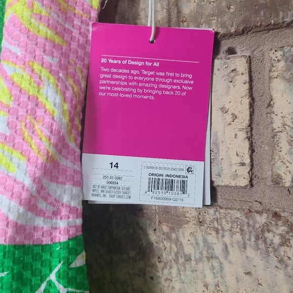 Lilly Pulitzer for Target Flamingo Floral Shift Dress Size 14 New With T… - Picture 2 of 6